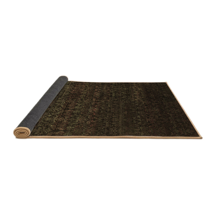 Sideview of Abstract Brown Contemporary Rug, con1485brn