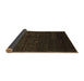 Sideview of Abstract Brown Contemporary Rug, con1485brn