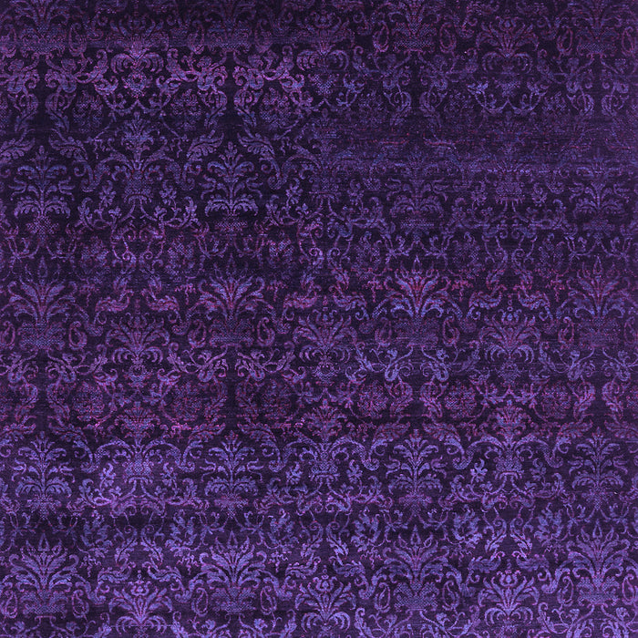 Abstract Purple Contemporary Rug, con1485pur