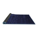 Sideview of Abstract Blue Contemporary Rug, con1485blu