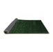 Sideview of Abstract Emerald Green Contemporary Rug, con1485emgrn