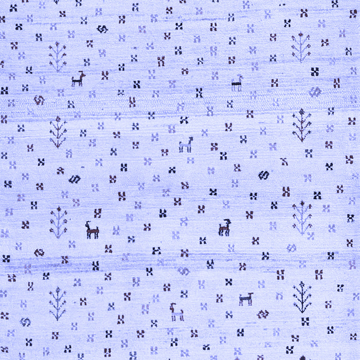 Machine Washable Solid Blue Modern Rug, wshcon1486blu