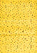 Solid Yellow Modern Rug, con1486yw