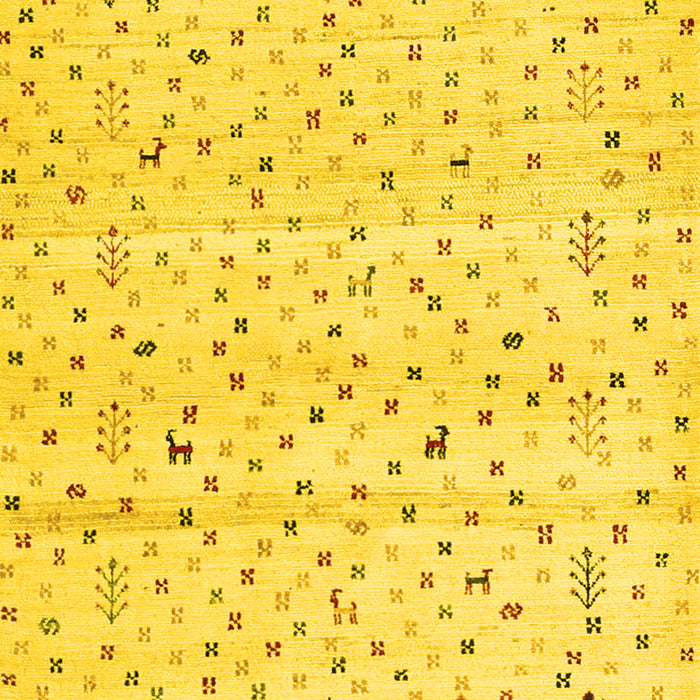 Solid Yellow Modern Rug, con1486yw