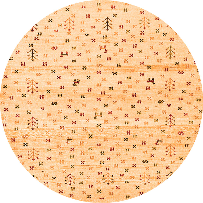 Machine Washable Solid Orange Modern Area Rugs, wshcon1486org