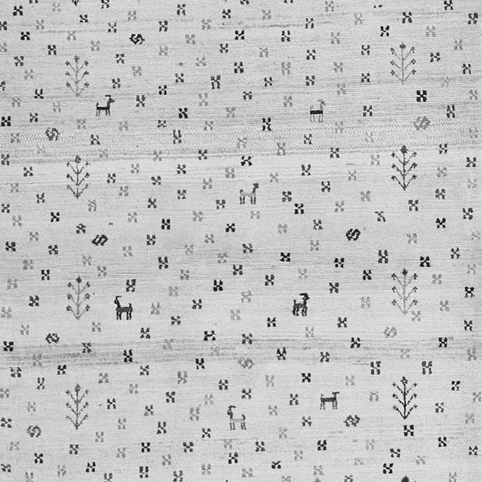 Serging Thickness of Machine Washable Solid Gray Modern Rug, wshcon1486gry