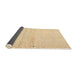 Thickness of Contemporary Sand Brown Solid Rug, con1487