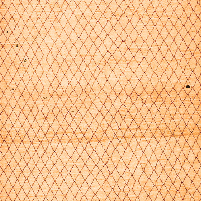 Solid Orange Modern Rug, con1487org