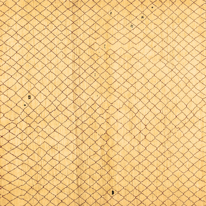 Square Machine Washable Solid Brown Modern Rug, wshcon1487brn