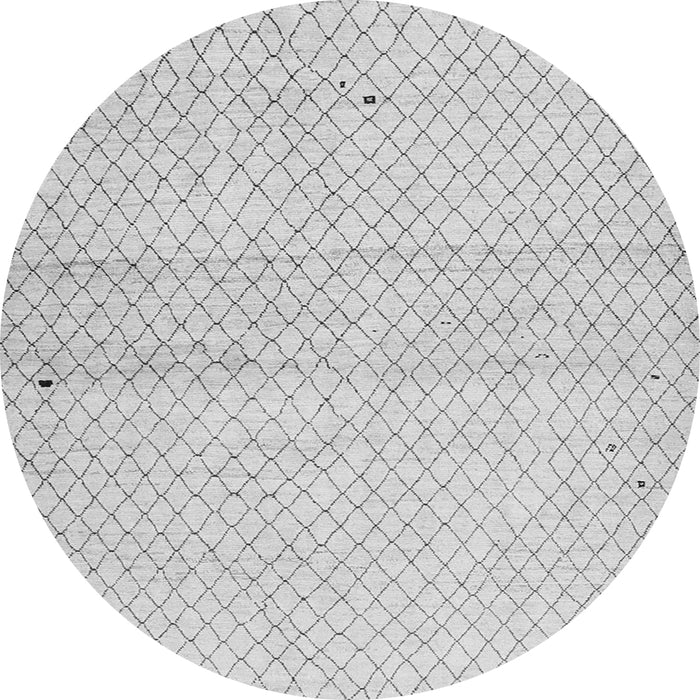 Square Solid Gray Modern Rug, con1487gry