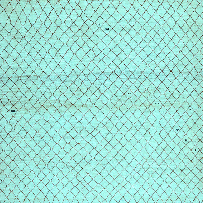 Square Machine Washable Solid Light Blue Modern Rug, wshcon1487lblu