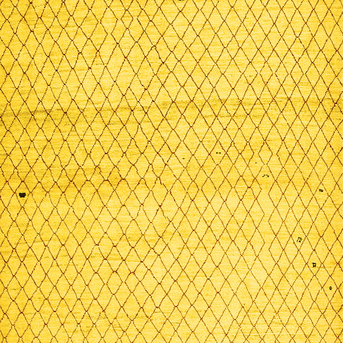 Solid Yellow Modern Rug, con1487yw