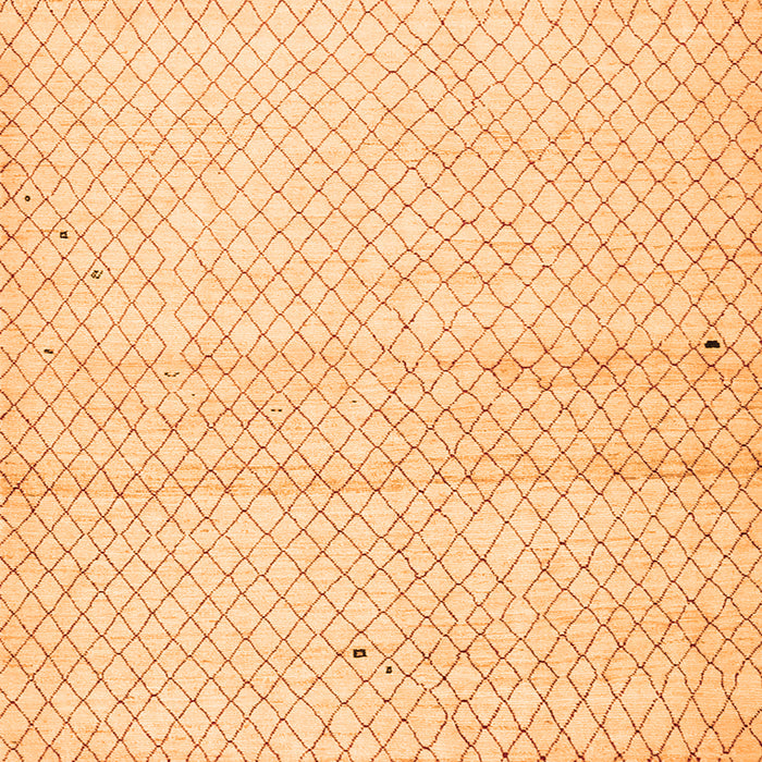 Serging Thickness of Solid Orange Modern Rug, con1487org