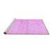 Sideview of Machine Washable Solid Purple Modern Area Rugs, wshcon1487pur