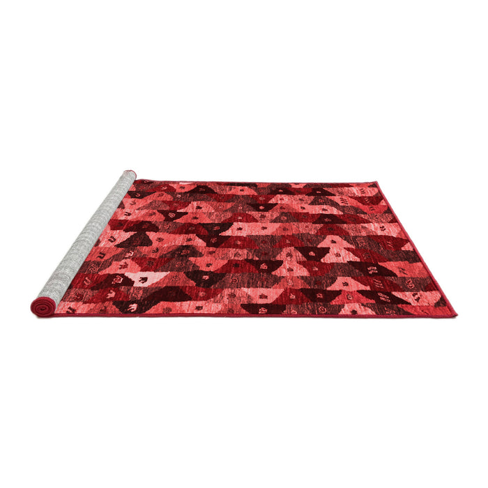 Contemporary Red Washable Rugs