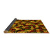 Sideview of Abstract Yellow Contemporary Rug, con1488yw