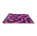 Sideview of Abstract Purple Contemporary Rug, con1488pur