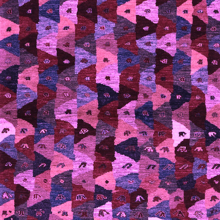 Machine Washable Abstract Purple Contemporary Area Rugs, wshcon1488pur