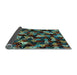 Sideview of Abstract Light Blue Contemporary Rug, con1488lblu