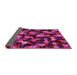 Sideview of Abstract Pink Contemporary Rug, con1488pnk