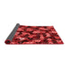 Abstract Red Contemporary Area Rugs