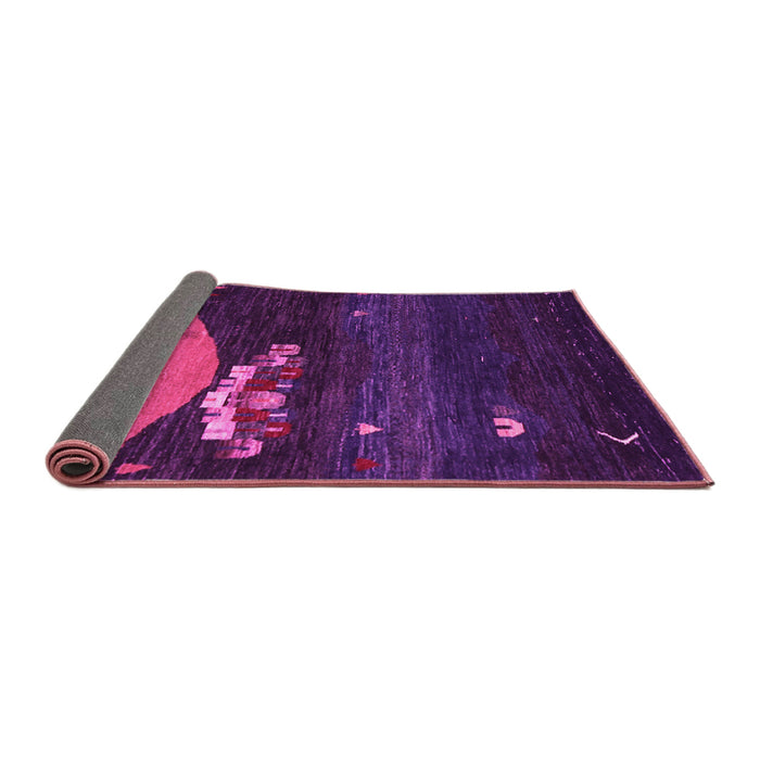 Sideview of Abstract Pink Contemporary Rug, con1489pnk