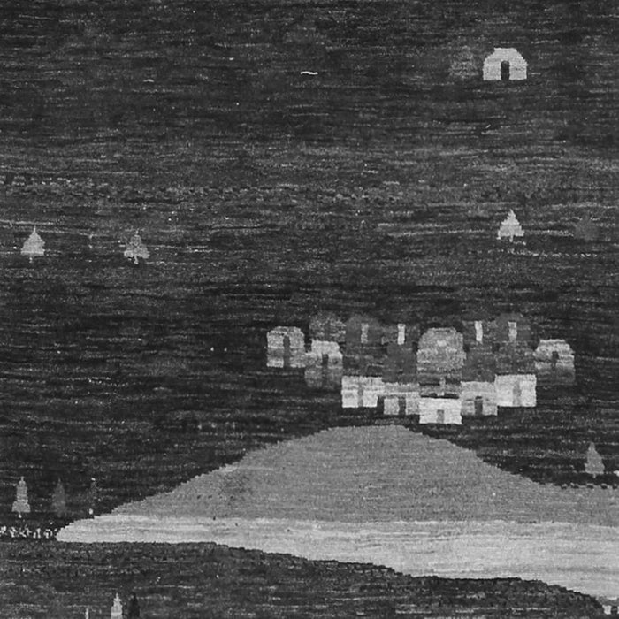 Abstract Gray Contemporary Rug, con1489gry