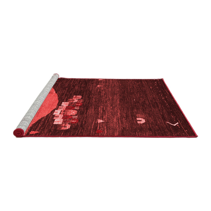 Contemporary Red Washable Rugs