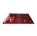 Contemporary Red Washable Rugs