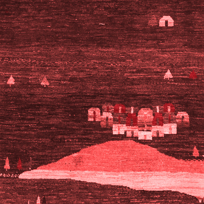 Machine Washable Abstract Red Contemporary Rug, wshcon1489red