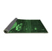 Sideview of Abstract Emerald Green Contemporary Rug, con1489emgrn