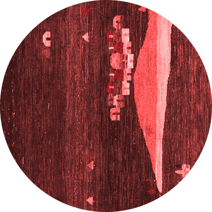 Abstract Red Contemporary Rug, con1489red