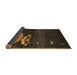 Sideview of Abstract Brown Contemporary Rug, con1489brn