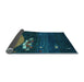 Sideview of Abstract Light Blue Contemporary Rug, con1489lblu