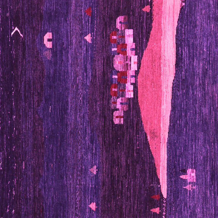 Square Machine Washable Abstract Pink Contemporary Rug, wshcon1489pnk