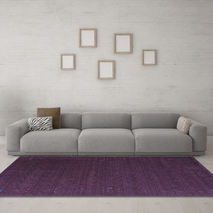 Machine Washable Abstract Blue Contemporary Rug in a Living Room, wshcon148blu