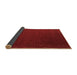 Sideview of Abstract Brown Contemporary Rug, con148brn