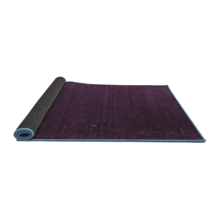 Sideview of Abstract Blue Contemporary Rug, con148blu
