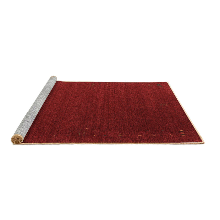 Sideview of Machine Washable Abstract Brown Contemporary Rug, wshcon148brn