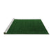 Sideview of Machine Washable Abstract Emerald Green Contemporary Area Rugs, wshcon148emgrn