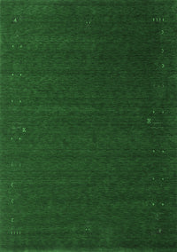 Abstract Emerald Green Contemporary Rug, con148emgrn