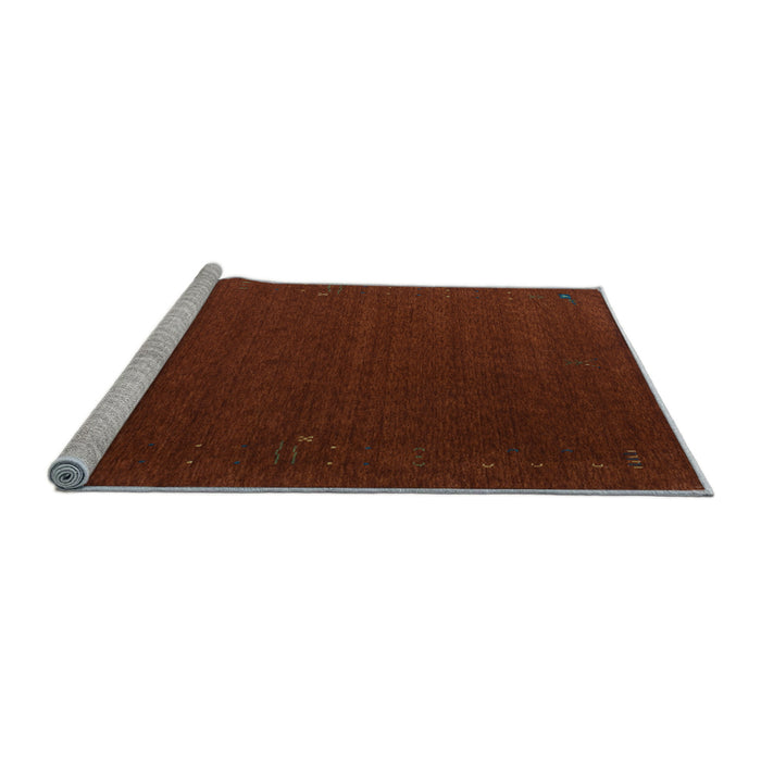 Sideview of Machine Washable Abstract Light Blue Contemporary Rug, wshcon148lblu