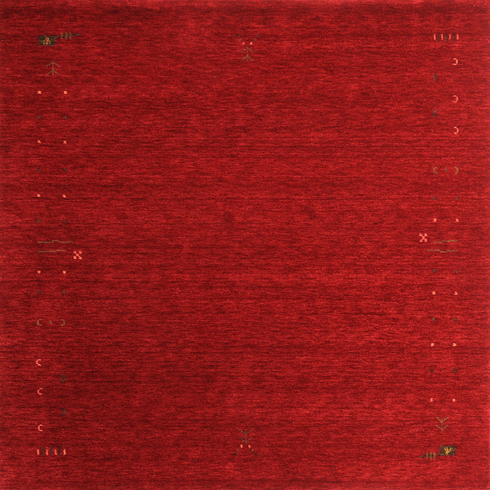 Serging Thickness of Abstract Orange Contemporary Rug, con148org