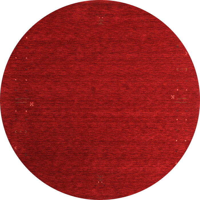 Square Abstract Orange Contemporary Rug, con148org