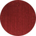 Round Machine Washable Abstract Brown Contemporary Rug, wshcon148brn