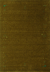 Abstract Green Contemporary Rug, con148grn