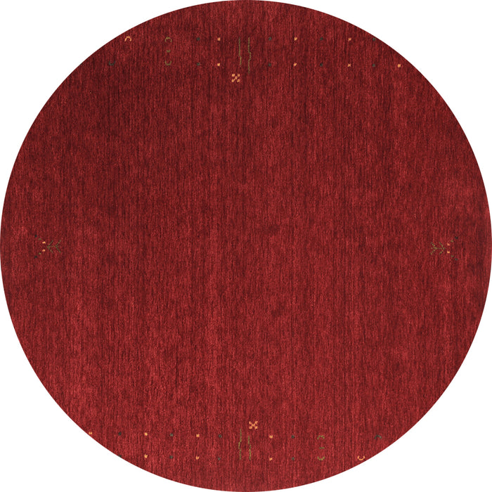 Round Abstract Brown Contemporary Rug, con148brn