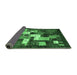 Sideview of Abstract Emerald Green Contemporary Rug, con1490emgrn