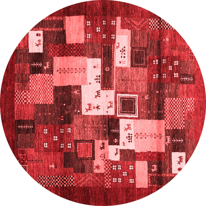 Abstract Red Contemporary Rug, con1490red