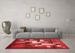 Contemporary Red Washable Rugs